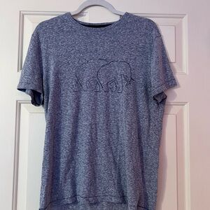 Banana Republic Gray Short Sleeve Tee Relaxed Fit
